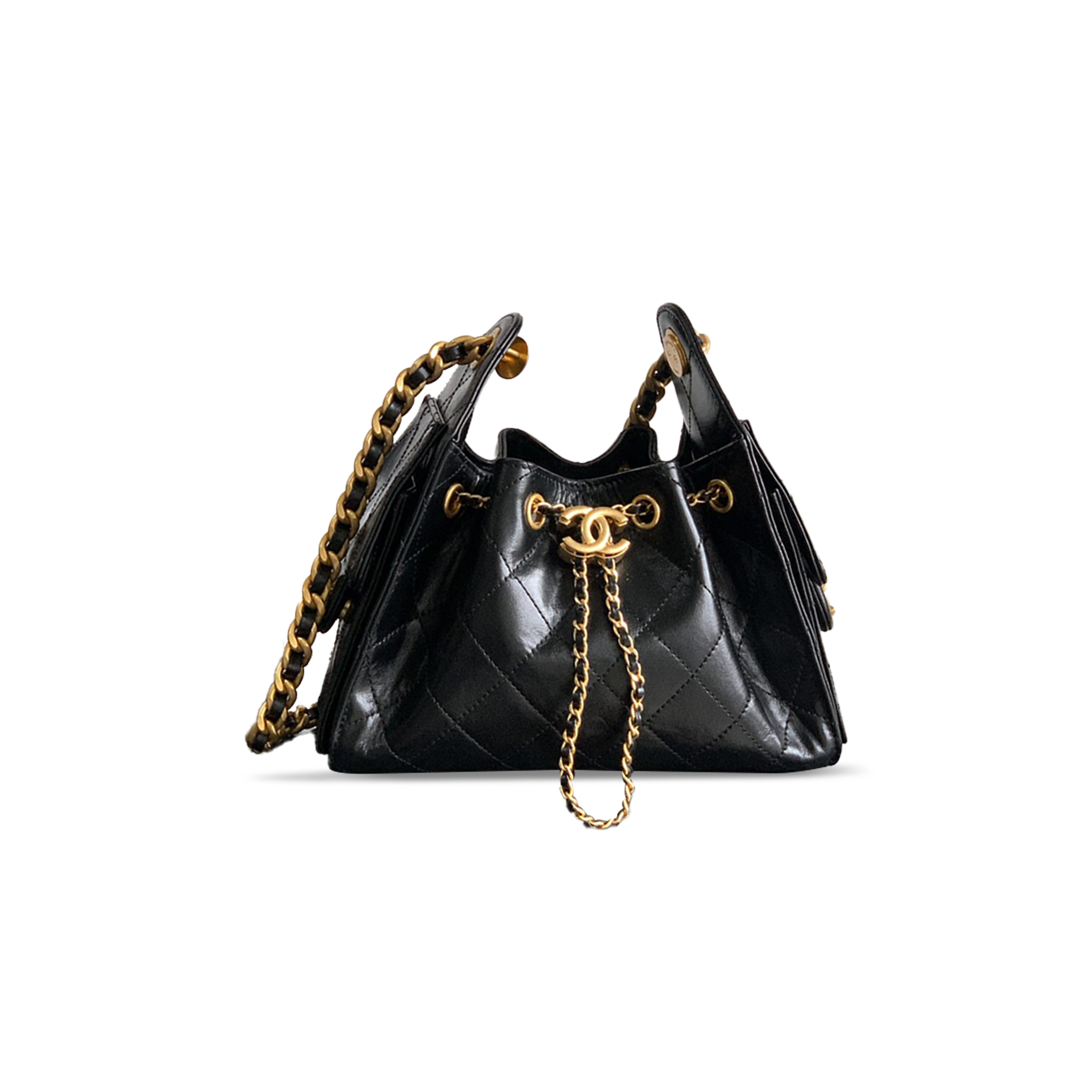 CHANEL 25 MINI HOBO BAG OIL WAX CALFSKIN AS5631 (22*20*12.5cm)